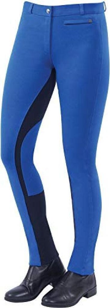 Dublin Damen Reithose Supa-fit mit Reißverschluss WB1097 (40 DE) (Blau/Marineblau)