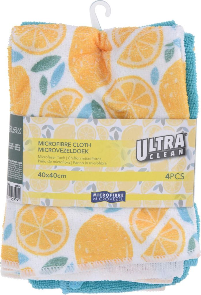 Ultra Clean Küchentücher aus Mikrofaser Mikrofasertücher 4 Stück 40x40 cm