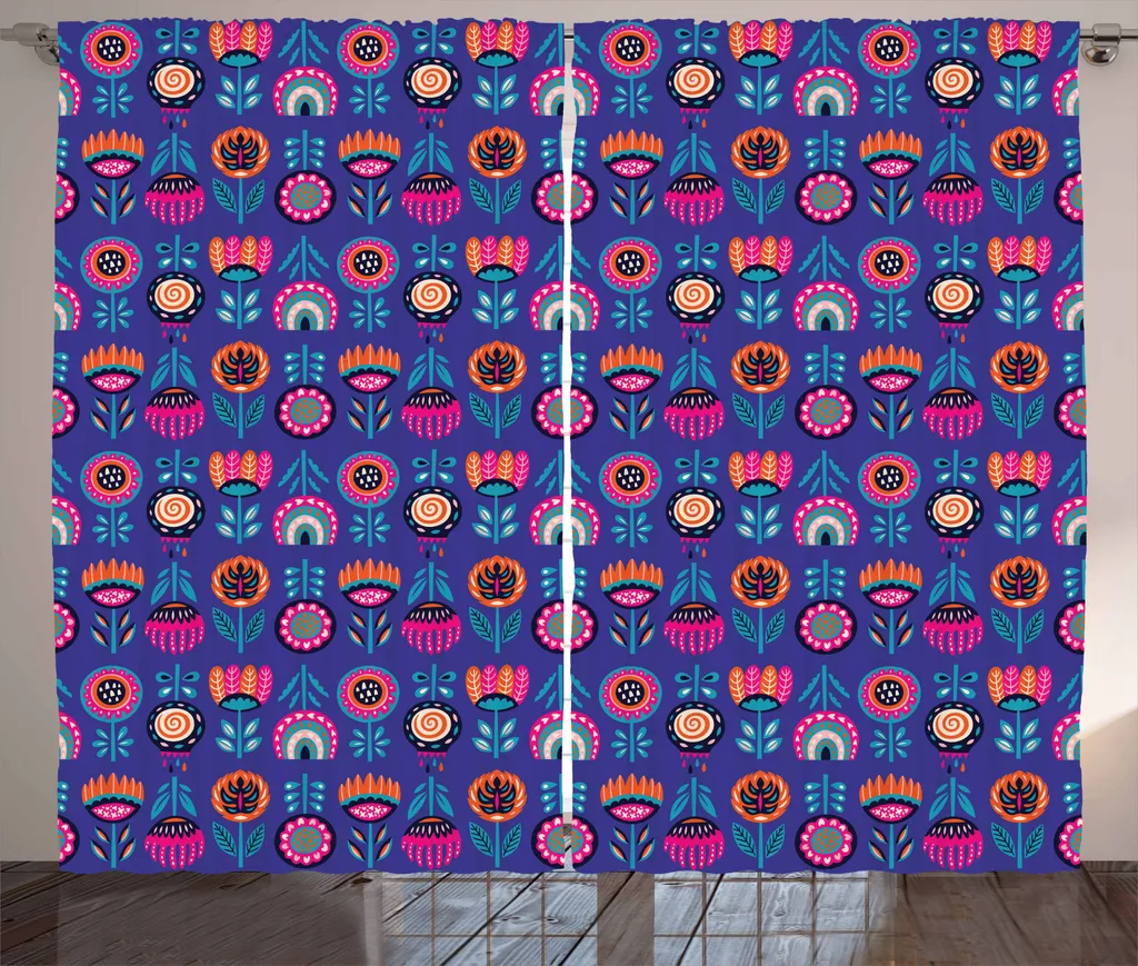 Tenda Etnica ABAKUHAUS 280x175 cm - Spirito Boho e Fiori Colorati