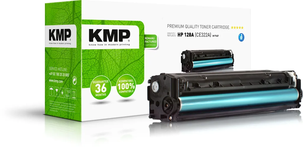 KMP H-T147 Giallo Rigenerato per HP | 1300 Pagine Eco-Friendly
