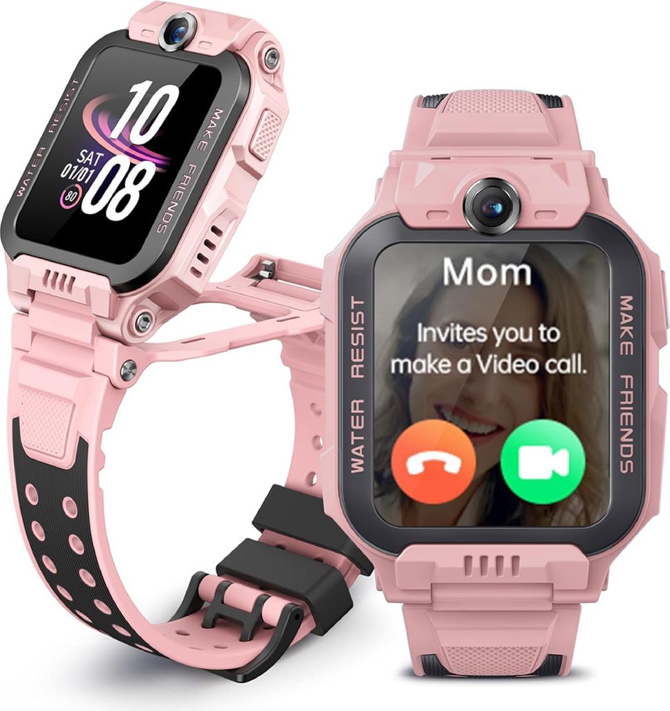 imoo 2026Z7PINK, Cyfrowy, Kryształowe, Smartwatch, Różowy, Zdjęcie produktu 