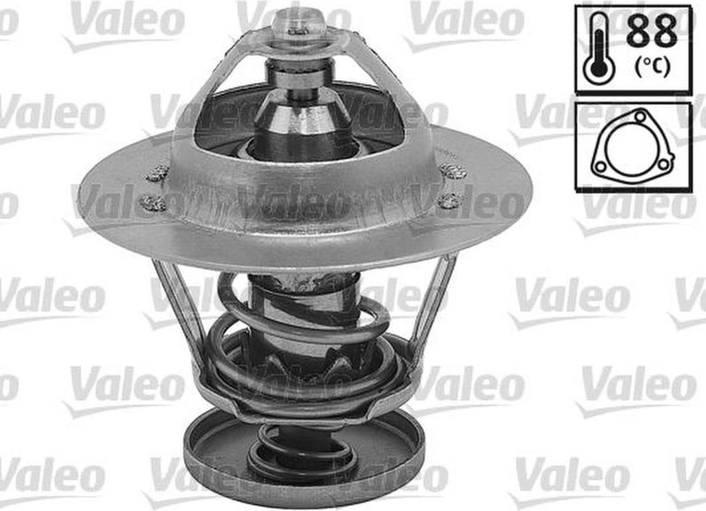 VALEO Thermostat Kühlmittel 88°C für FORD Transit Custom V362 Kastenwagen (FY, FZ) RANGER (TKE) Transit Mk6 Kasten (V347, V348, FA) MONDEO III K...