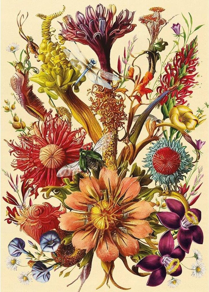 Markenlos Interdruk - Puzzle Fairytale bouquet - 1000 dielov