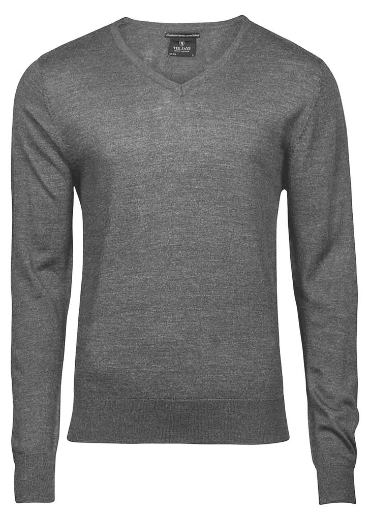 Tee Jays Herren Sweatshirt / Pullover mit Rundhalsausschnitt FK912 (L) (Grau meliert)