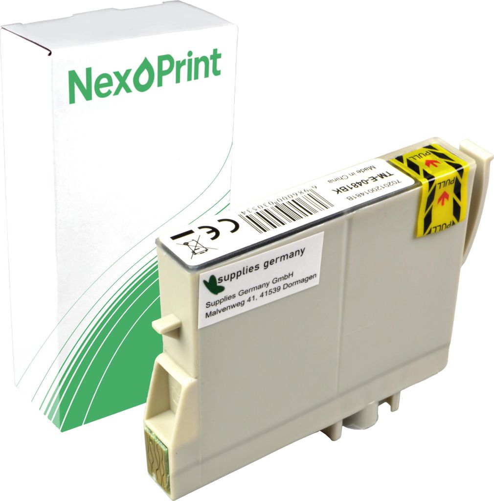 Druckerpatrone kompatibel zu Epson C13T048140 schwarz Stylus Photo RX 500 Epson RX 300 Epson R 340 Epson R 320 Epson R 310