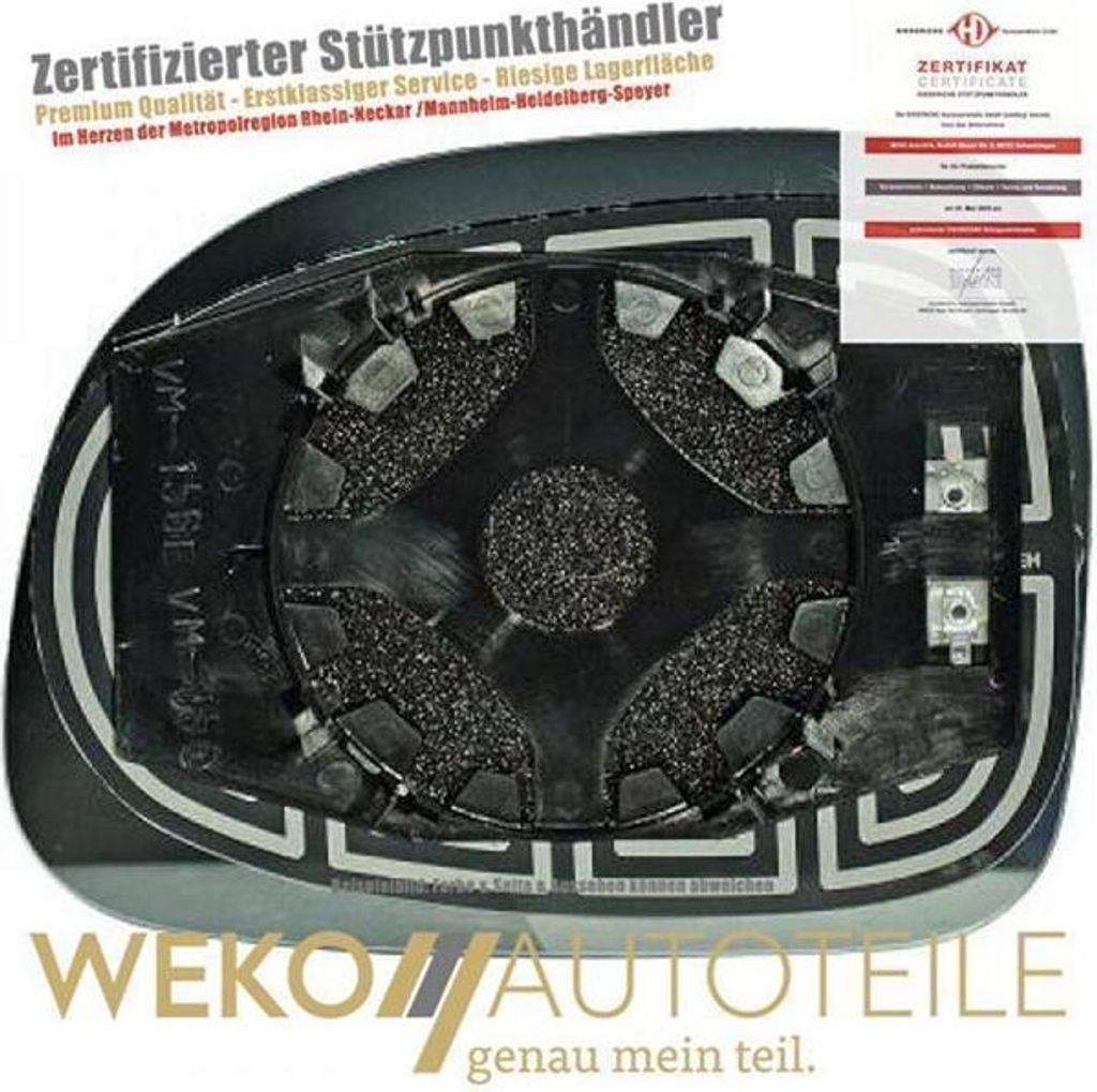 Spiegelglas Außenspiegel rechts DIEDERICHS 3435126 passend für FIAT