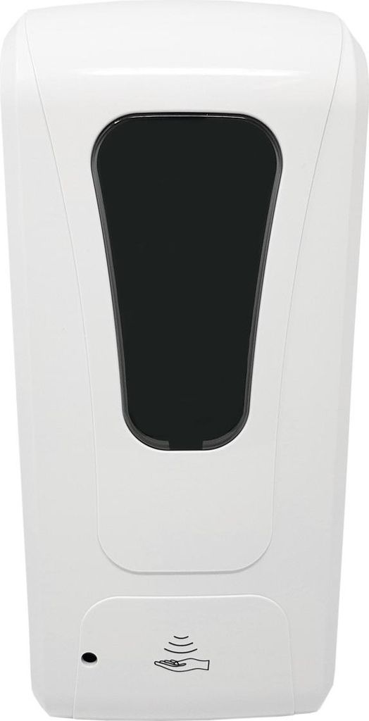 CleanAura Automatischer Desinfektions- & Seifenspender, 1000 ml, Wandmontage, Berührungslos mit Infrarot-Sensor, Weiß-Schwarz