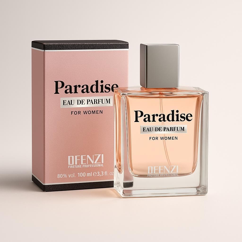 JFenzi Paradise Eau de Parfum Damen 100 ml – Eleganter, langanhaltender Duft mit Bergamotte, Jasmin & Benzoe
