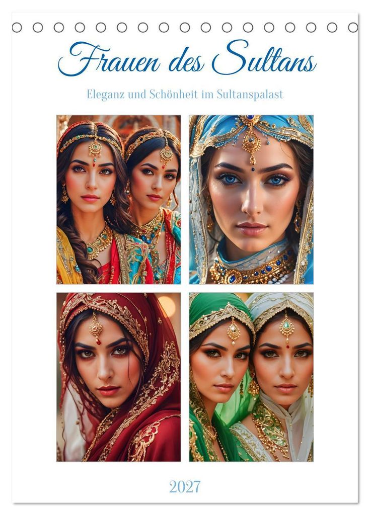 Frauen des Sultans (Tischkalender 2027 DIN A5 hoch), CALVENDO Monatskalender