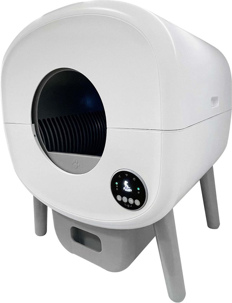 Fudajo Selbstreinigende Katzentoilette 76 L, Katzenklo automatisch 55 x 50 x 66,5 cm, elektrisches Katzen Klo mit App-Steuerung und USB-Anschluss