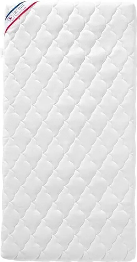 Matelas Bébé 60x120x10 cm - 2 Faces Été/Hiver et Housse Déhoussable