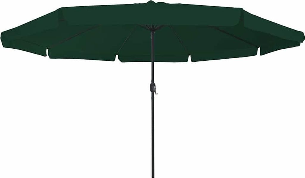 vidaXL Garten-Sonnenschirm Grün 394 x 394 x 248 cm Polyester und Stahl