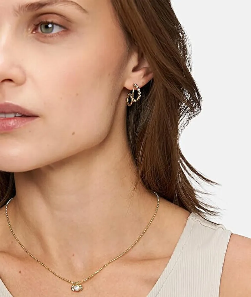 Collana TJ 0512 N 45 IP Gold, 45, Acciaio Inossidabile, Perla Di Vetro