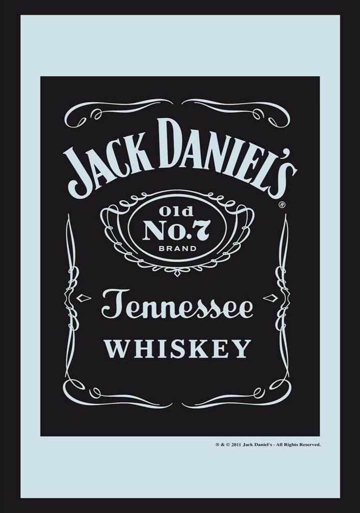 KS7 Jack Daniels - Logo - Bedruckter Spiegel
