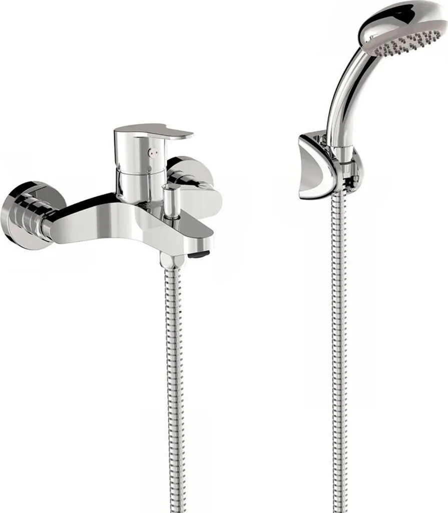 Robinet de baignoire Edm argenté One Size avec mitigeur mécanique