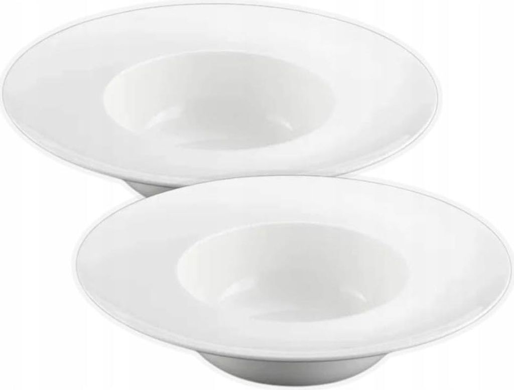 Wilmax Tiefer Teller 25.5 cm 600 ml Wei Porzellan 2er Set WL-991187/A2