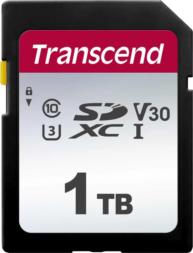 Carte SD 1 To Transcend 300S pour Vidéaste 4K et Photographe de Voyage