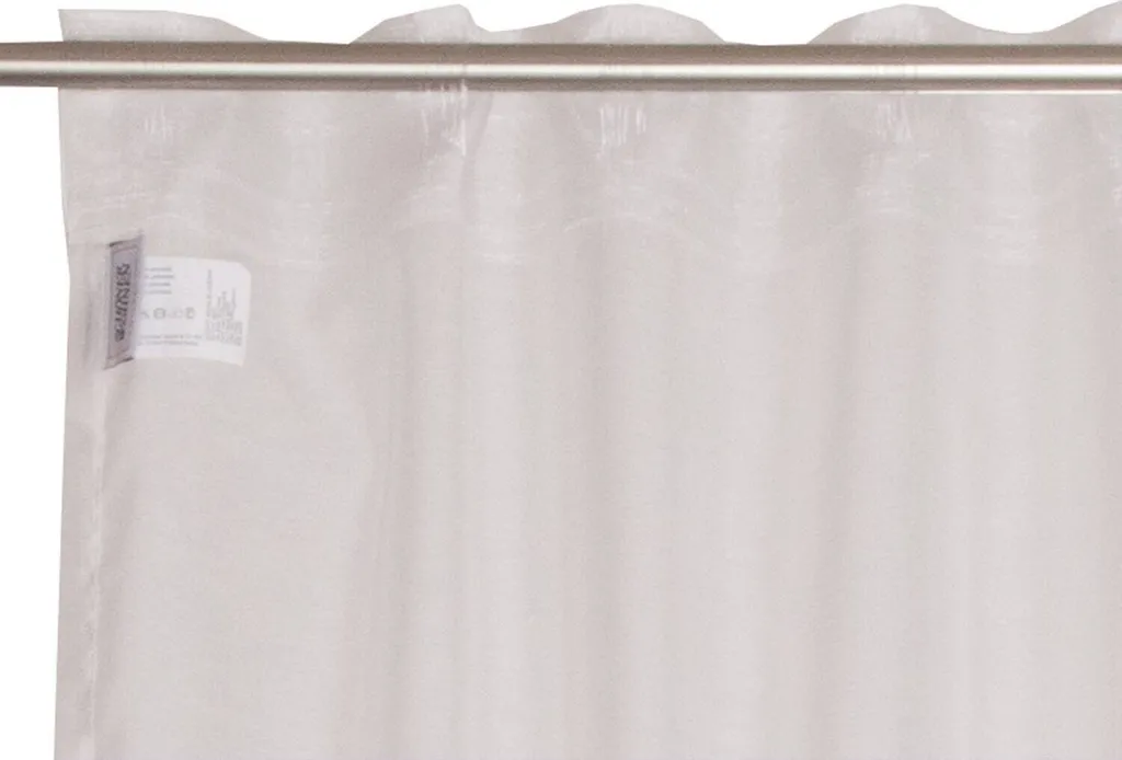 Rideau occultant léger blanc cassé Solid à passants cachés 130x250 cm