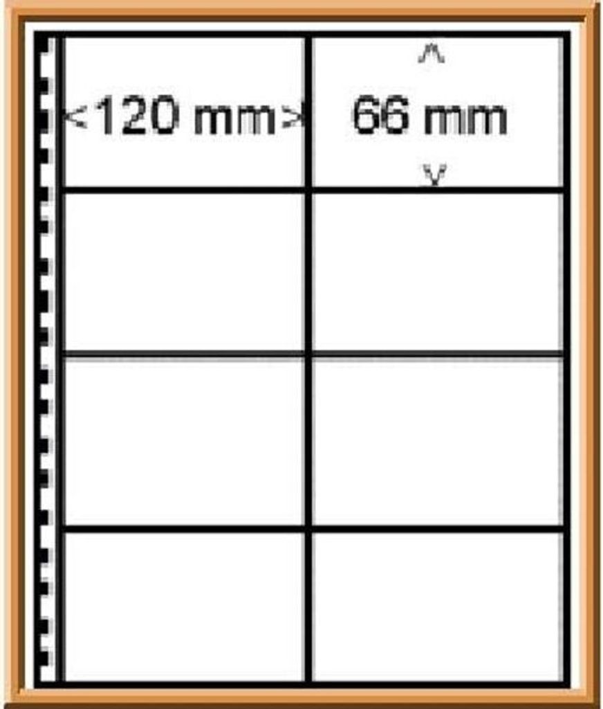 Lindner 040P Omnia-Klemmkartenblatt-schwarz
