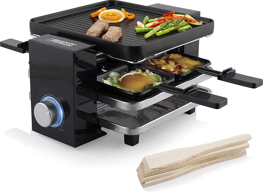 Princess Raclette-Grill Piano 4 700W Schwarz Produktbild 