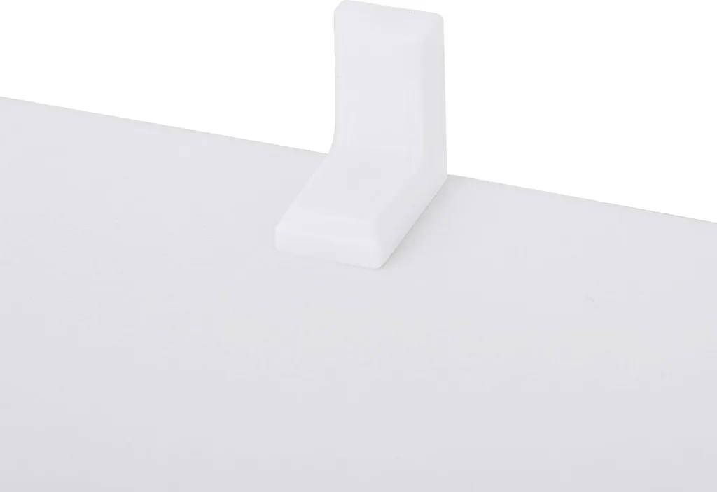 Tabouret d'escalier blanc avec 6 compartiments ouverts - Meuble de 90cm