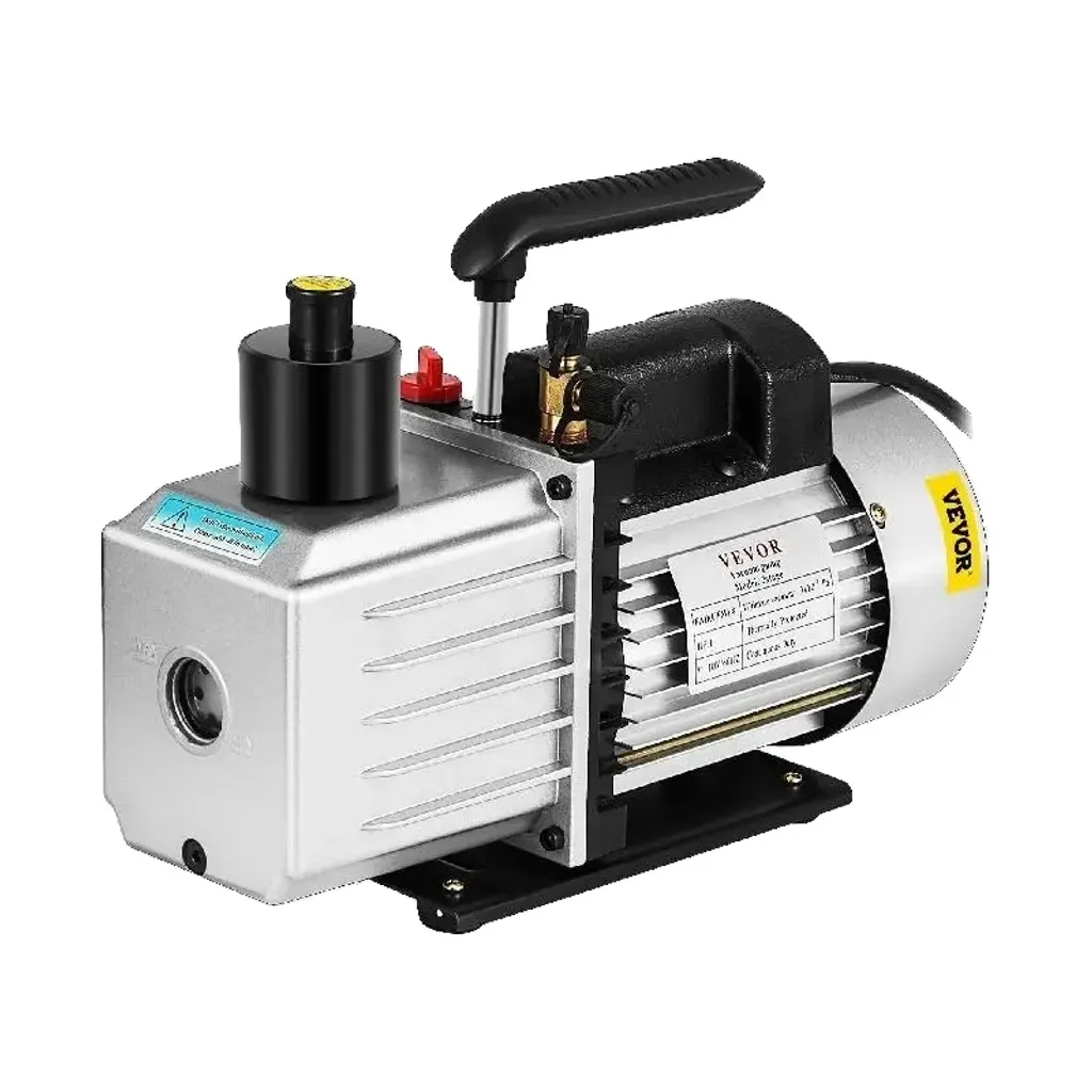 Pompe à vide à piston rotatif 1 CV avec débit 8 CFM et double étage 220V