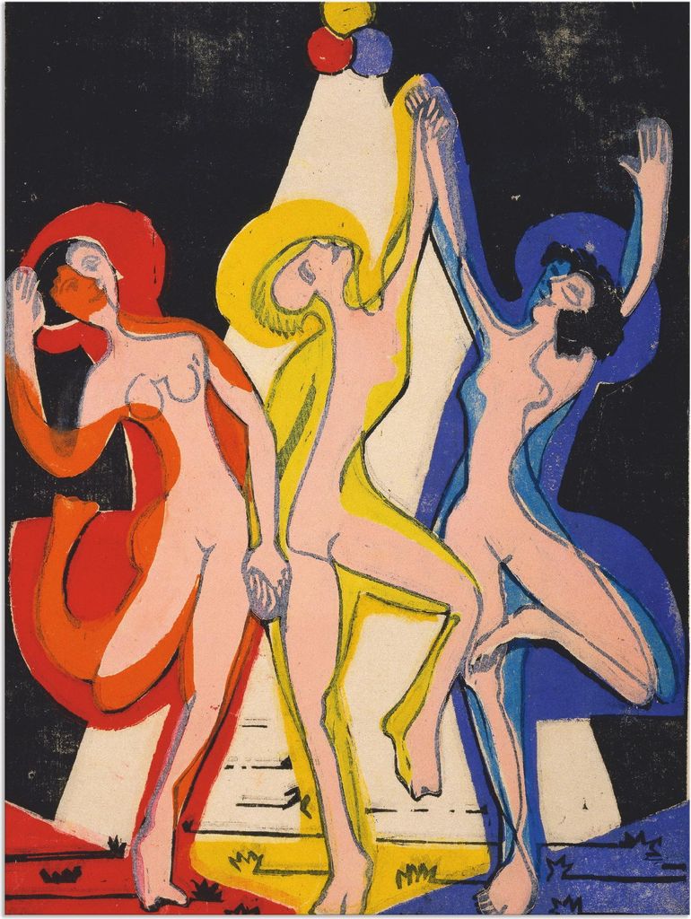 ARTland Wandbild Alu für Innen & Outdoor Farbentanz. 1933 Größe: 45x60 cm