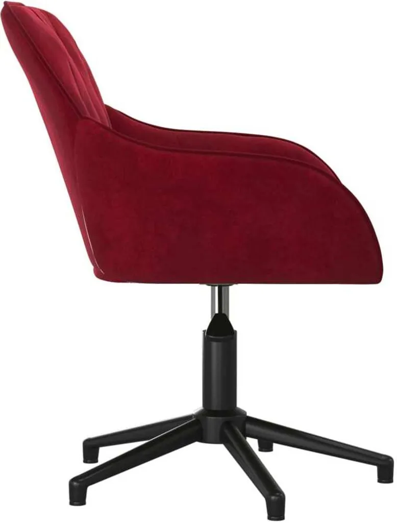 Sedia Ufficio Velluto Rosso Vino: Addio Sedie Scomode e Tristi! - 4
