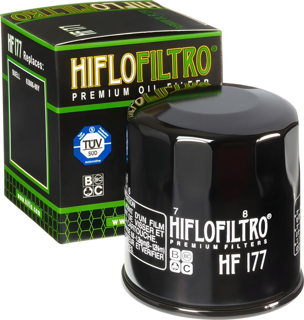Hiflo Ölfilter HF177 kompatibel mit Buell Blast / XB 9 SX City X
