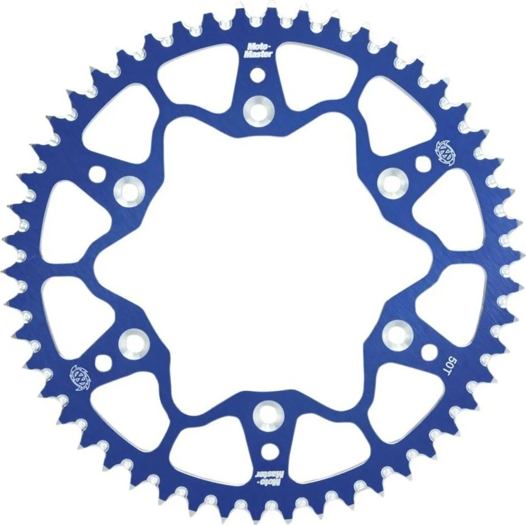 Pignon Moto-Master 520 anti-boue couronne alu 46T bleue