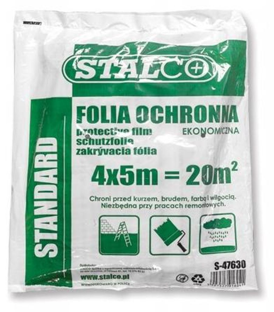 STALCO Maliarska ochranná fólia STARK 4m x 5m 300g S-47630 Obrázok produktu 