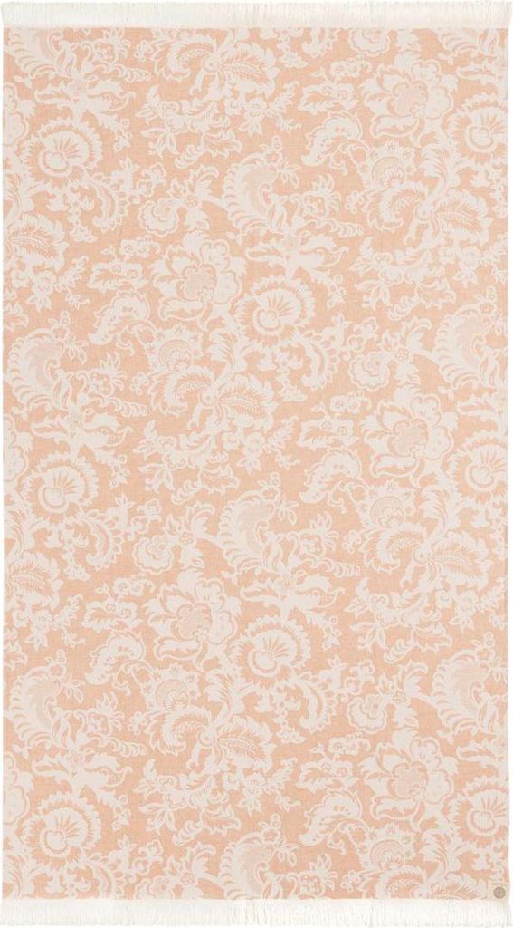 440s Pareo Strand-Tuch Abstrakter Barock Apricot