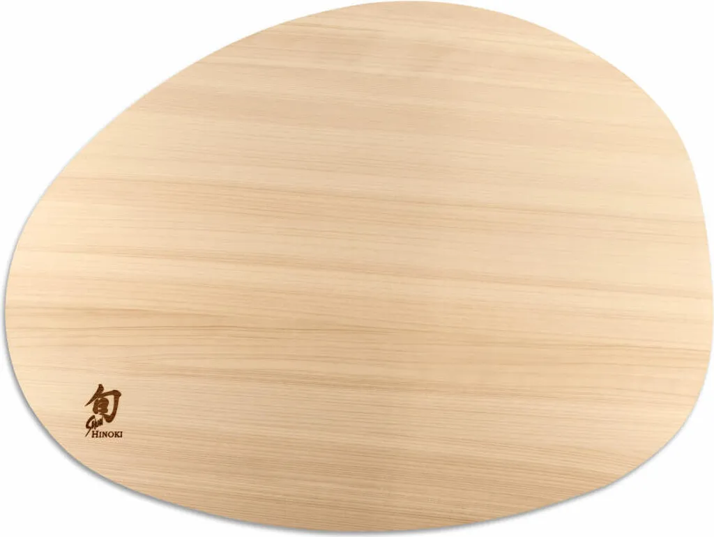 Kai Shun Hinoki DM-0813 Tagliere Ovale L in Cipresso Giapponese