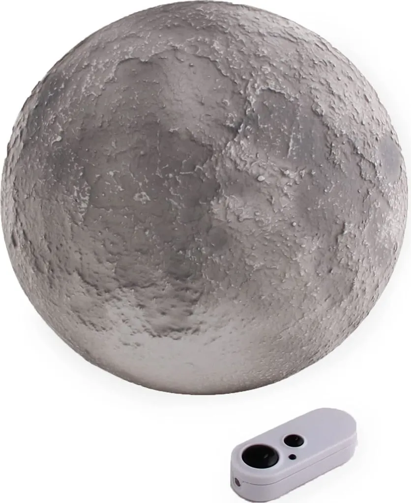 Veilleuse Lune Anti Peur du Noir - Lampe Murale Éducative pour Enfant