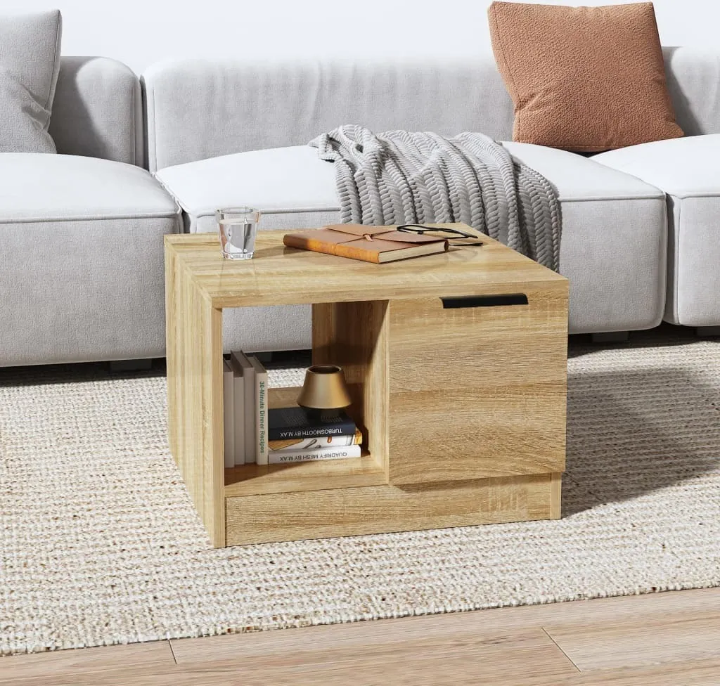 Tavolino Maison Exclusive Rovere Sonoma 50x50x36 cm - Arredo Moderno - 1