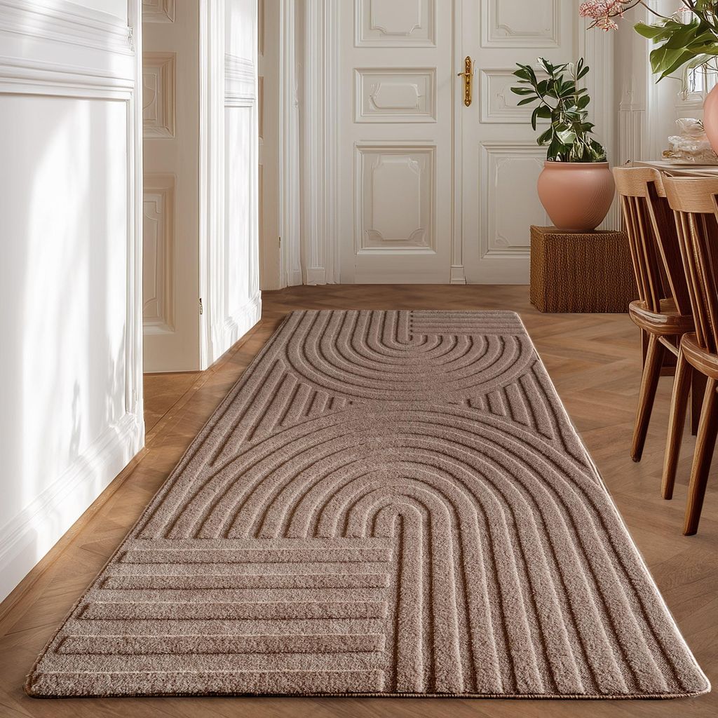 Homebyhome Boho Teppich Skandinavischer Kurzflor mit 3D Produktbild 