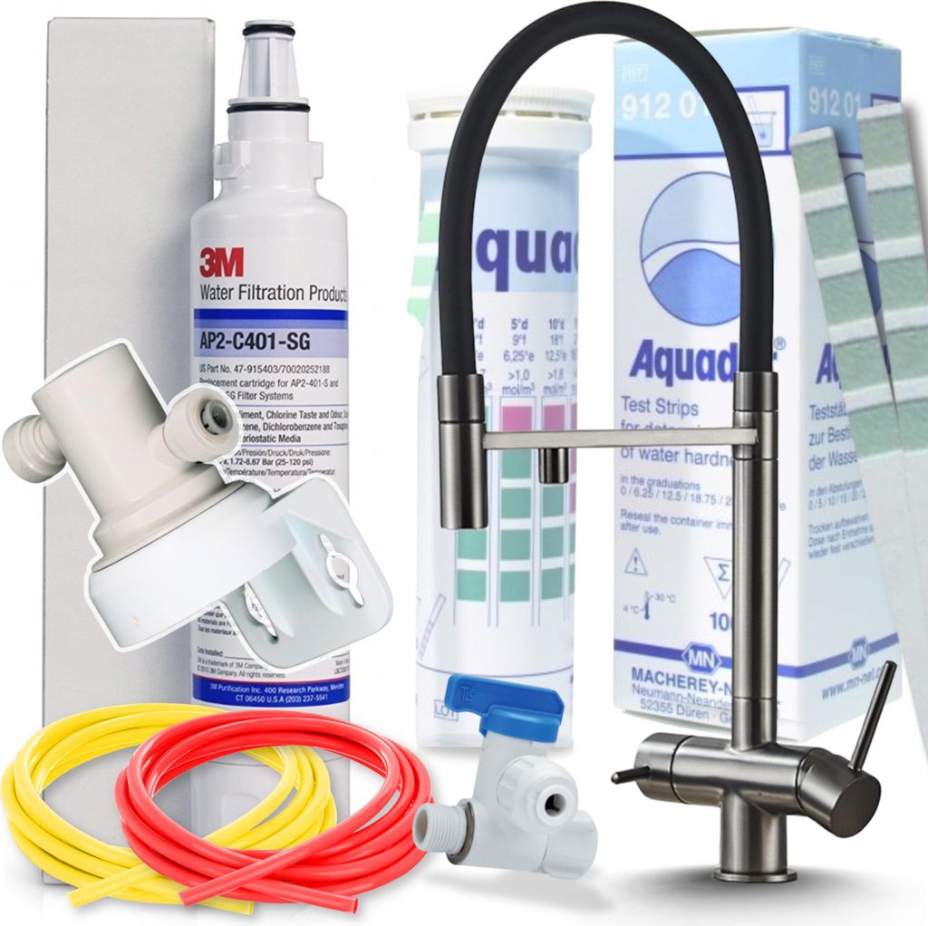 Küchenarmatur 3-Wege Ausziehbar Keramikventil Gold