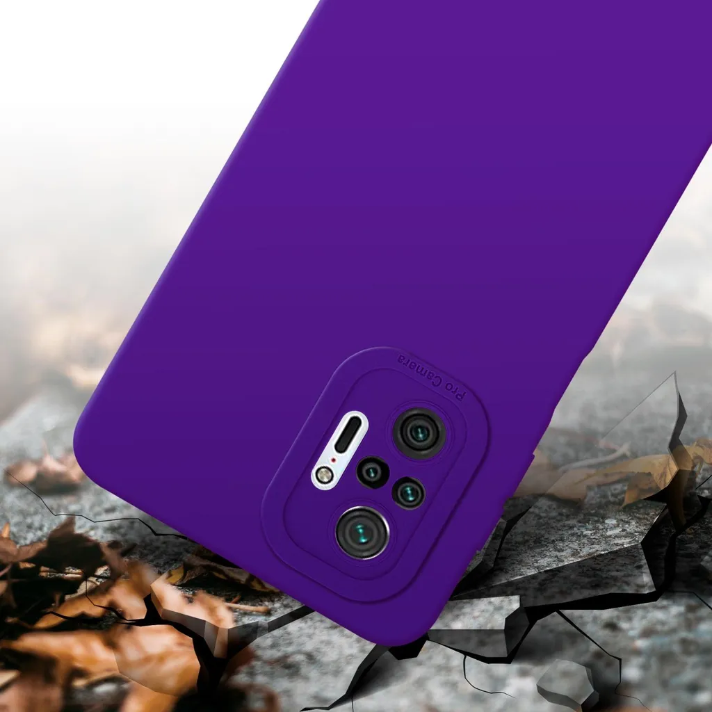 Custodia Flip Con Specchio Per Xiaomi Redmi Note 10 Pro – Viola, Funzione Stand, Sveglia, Ecopelle - 3