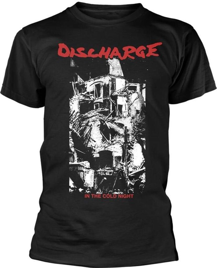Discharge - "In The Cold Night" T-Shirt für Herren/Damen Uni PH3637 (XL) (Schwarz)