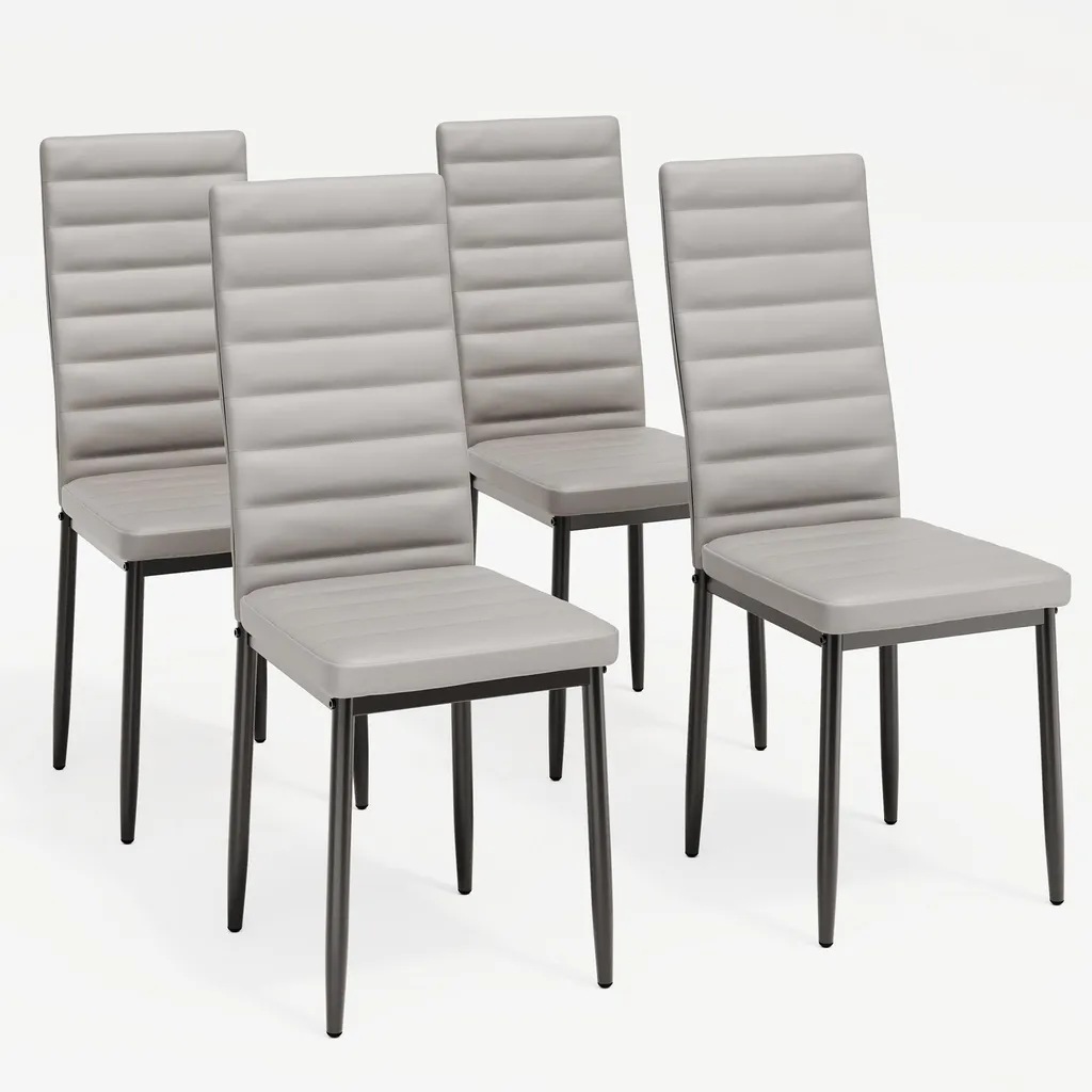 Chaise de salle à manger Bealife TB40 lot de 4 : confort du dos garanti