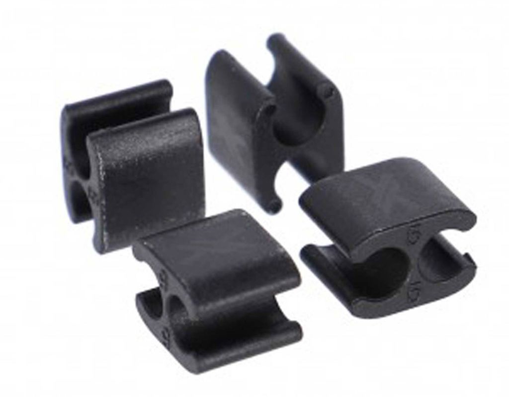 XLC Kabelclip Ø 5 mm Kabel, Ø 5 mm Außenhülle, schwarz (30er Pack)