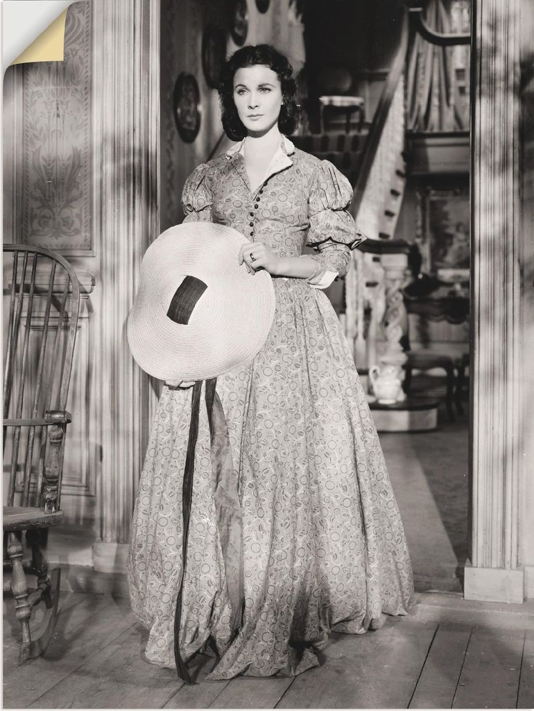 ARTland Wandbild, selbstklebend Vom Winde verweht 1939 I Größe: 30x40 cm