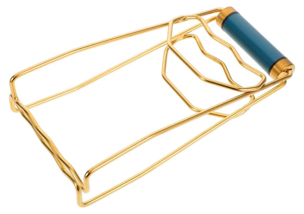 Edelstahl Hitzeschutz Schüsselgriff Zange Rutschfeste Küchenklammer zum Halten von Heißem