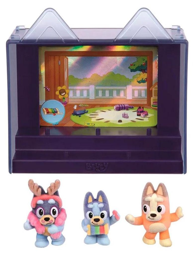 Bluey Fuzzies-episodes-3 Pack (90453) Figur    One Size Produktbild 