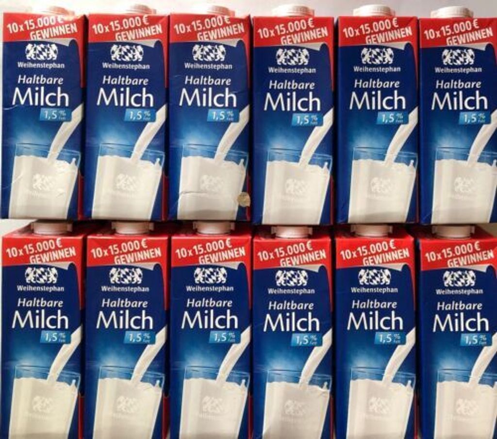 Weihenstephan Haltbare Milch 1,5 % Fett, 12x1 L Produktbild 