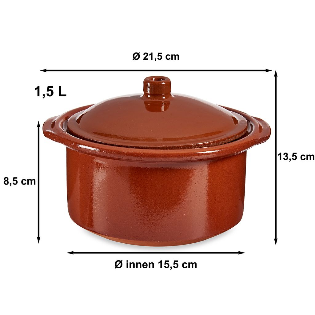 Tontopf Cocotte mit Deckel