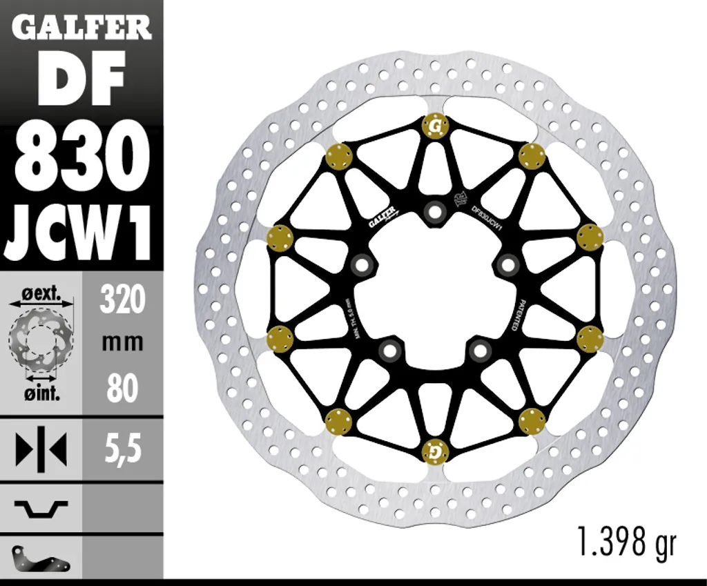 Disque Galfer DF830JCW1G03 : Finissez-en avec le fading sur MV Agusta