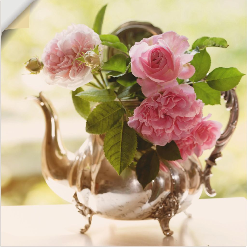 ARTland Wandbild, selbstklebend Rosen Romance Größe: 30x30 cm