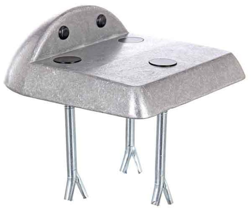 Alberts 422370, podstawa do obudowy, odlew aluminiowy, Zdjęcie produktu 