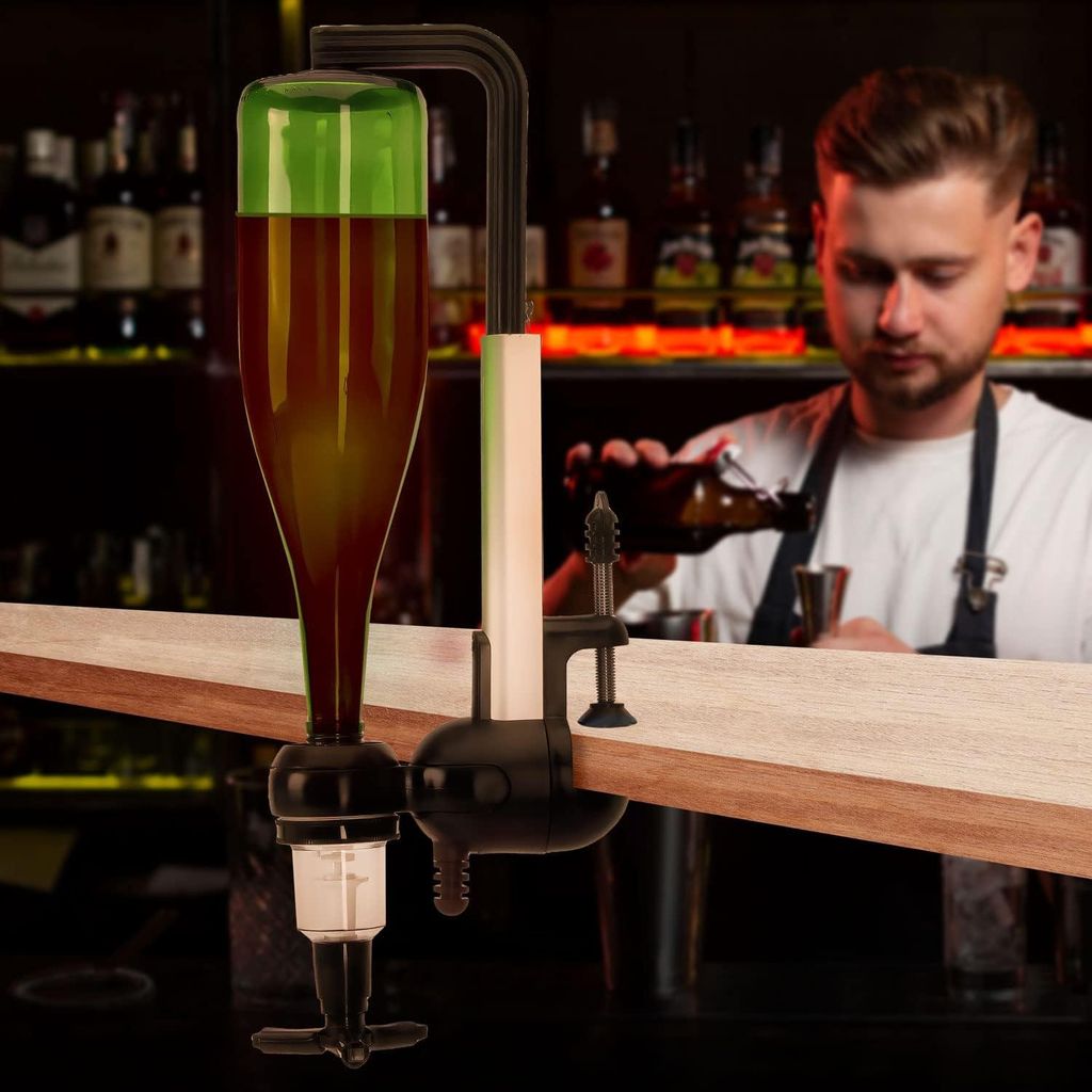 Profi Barbutler Flaschenhalter Getränkespender mit Dosierer